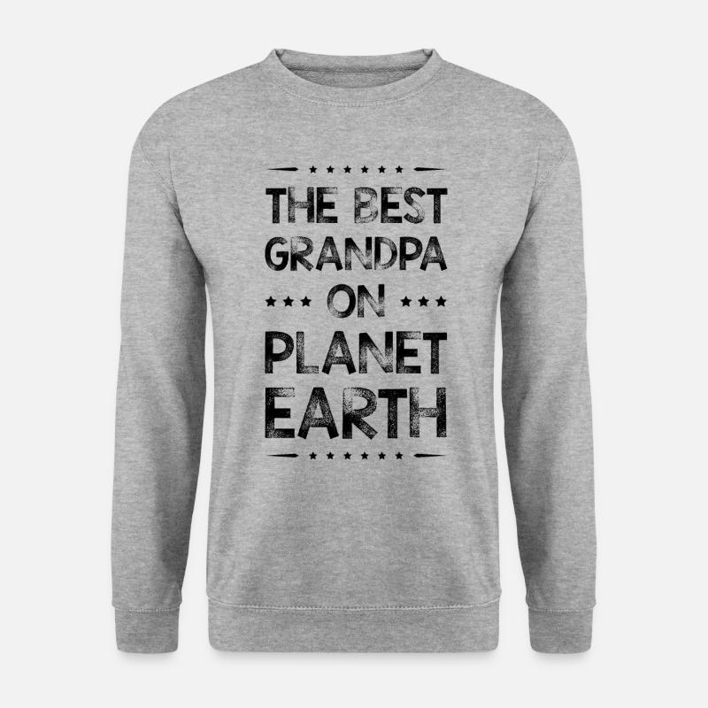Bester Opa Spruch - Unisex Pullover - Weißgrau meliert