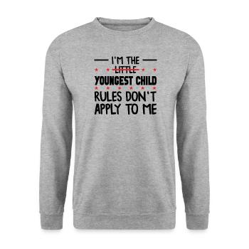 Family Kids Siblings Funny Gift Idea - Unisex Sweatshirt - salt & pepper - Front - Alina (178cm) & Michal (187cm)