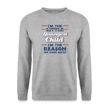 Family Kids Siblings Funny Gift Idea - Unisex Sweatshirt - salt & pepper - Front - Alina (178cm) & Michal (187cm)