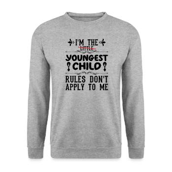 Family Kids Siblings Funny Gift Idea - Unisex Sweatshirt - salt & pepper - Front - Alina (178cm) & Michal (187cm)