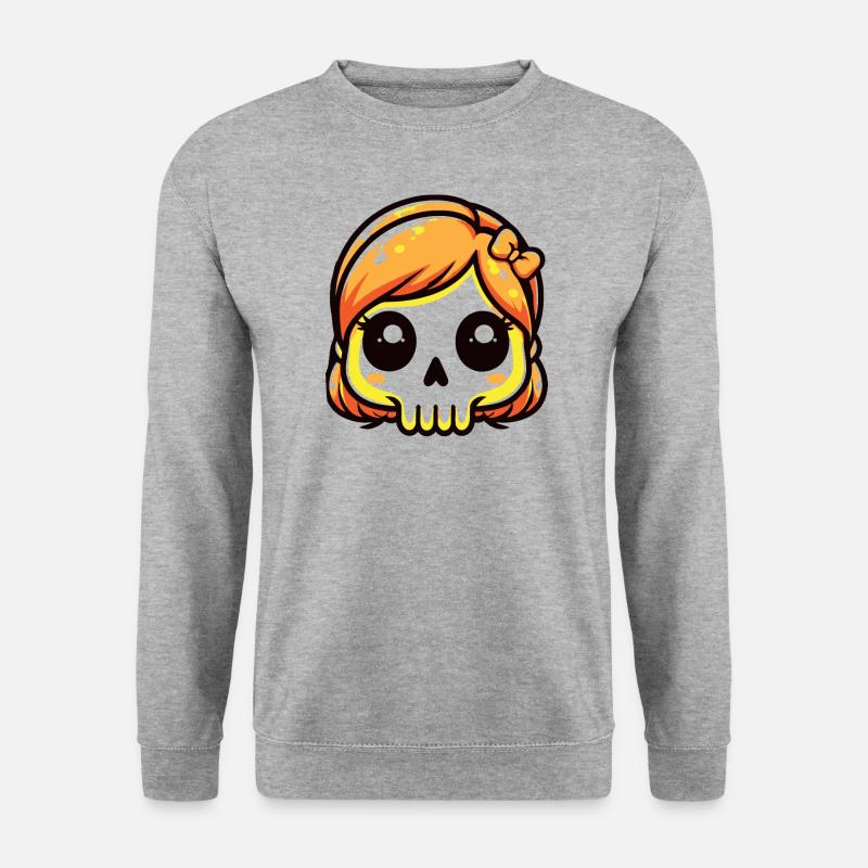 Halloween Ghost Skull - Unisex Sweatshirt - salt & pepper