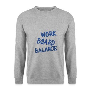 snowboarding boarden - Unisex Pullover - Weißgrau meliert - Vorne - Alina (178cm) & Michal (187cm)