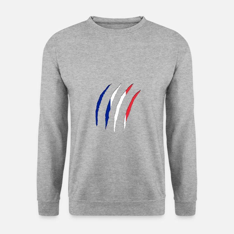 frankreich france - Unisex Pullover - Weißgrau meliert