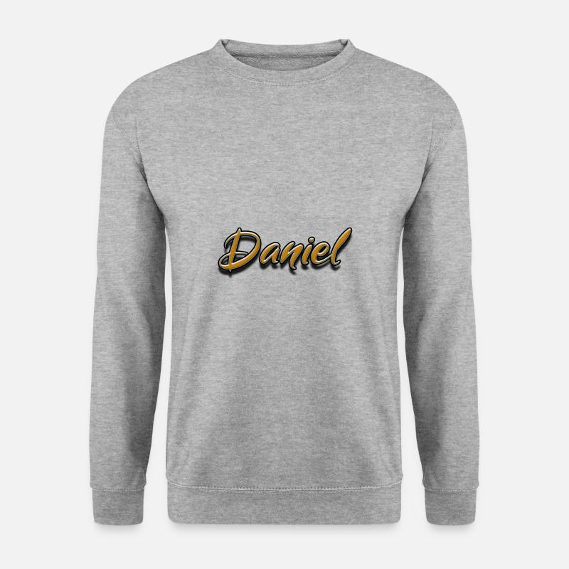 Daniel Vorname Name individuell personalisiert - Unisex Pullover - Weißgrau meliert
