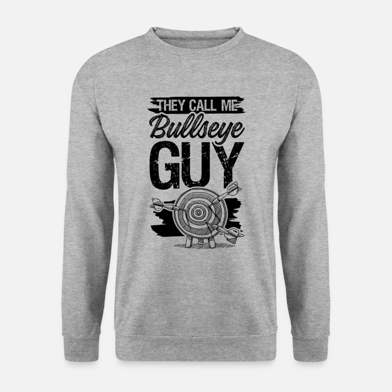 bullseye dart - Unisex Pullover - Weißgrau meliert