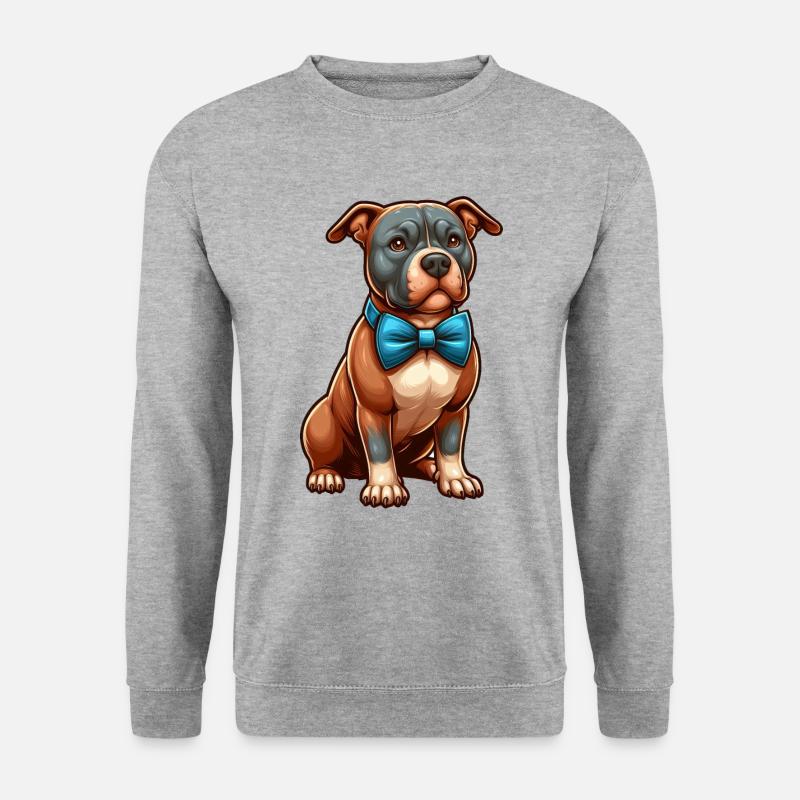 Pitbull le mignon - Sweat-shirt Unisexe - gris chiné