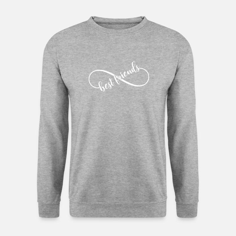 Best Friends - Unisex Pullover - Weißgrau meliert
