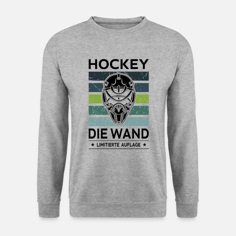 Hockey - Unisex Pullover - Weißgrau meliert
