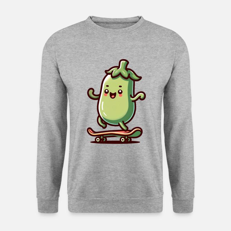 Custom Apparel Accessoires Shop - Unisex Pullover - Weißgrau meliert