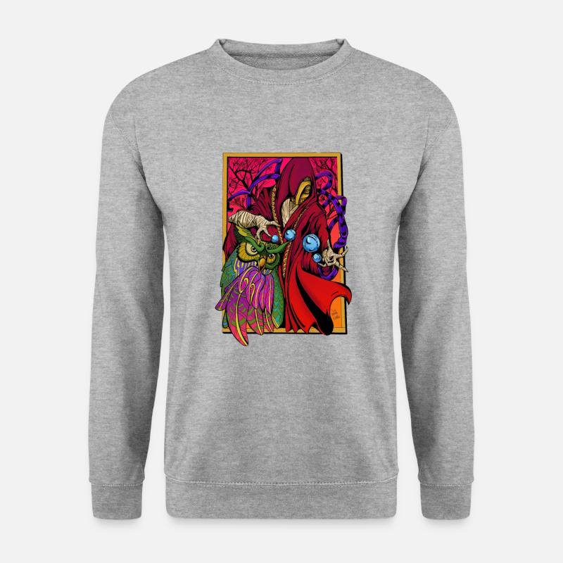 Schöpfer der Universen - Unisex Pullover - Weißgrau meliert
