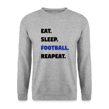 Fußball geschenkidee geschenk - Unisex Pullover - Weißgrau meliert - Vorne - Alina (178cm) & Michal (187cm)