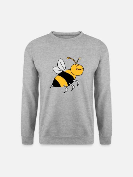 Happy Bee - Unisex Sweatshirt - salt & pepper