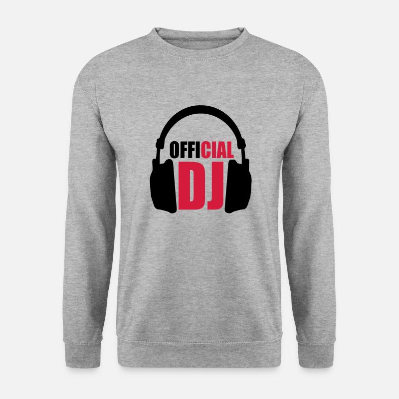 Official DJ - Unisex Pullover - Weißgrau meliert