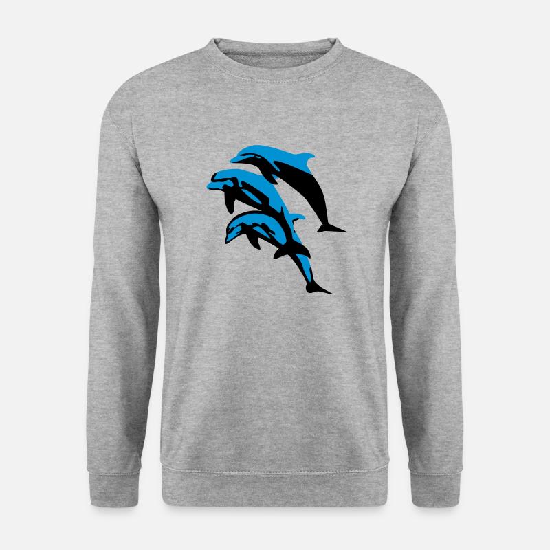 Dolphins - Unisex Sweatshirt - salt & pepper