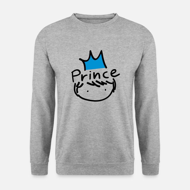 Prinz Tippfehler - Unisex Pullover - Weißgrau meliert