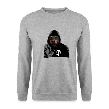 Doberman dog dog sport, Doberman - Unisex Sweatshirt - salt & pepper - Front - Alina (178cm) & Michal (187cm)