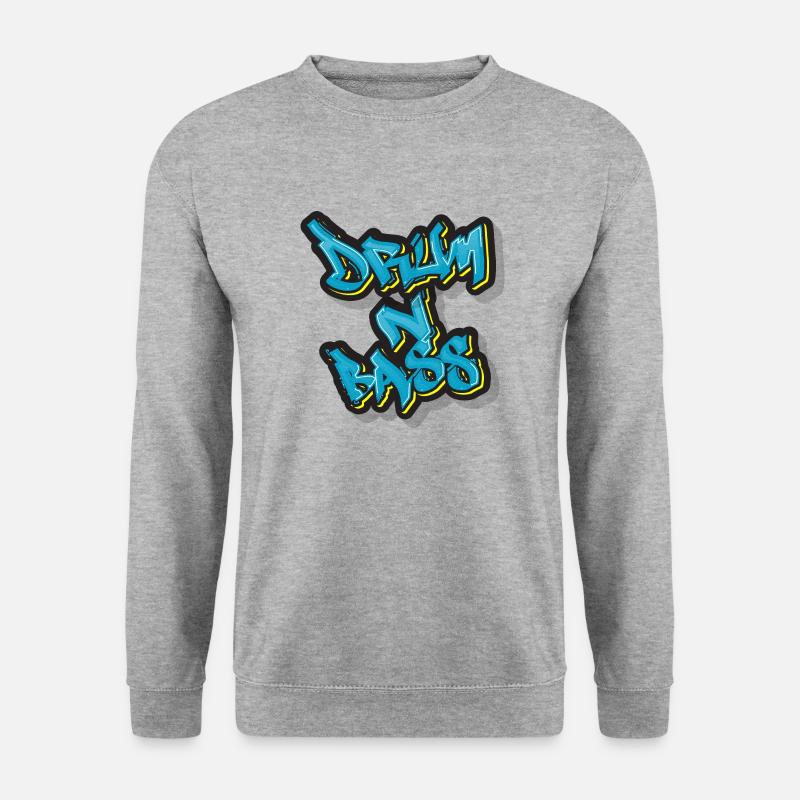 Street DnB - Unisex Pullover - Weißgrau meliert