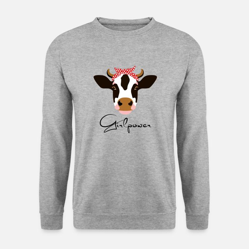 Girlpower - Unisex Pullover - Weißgrau meliert
