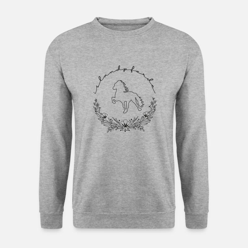 Tölterkranz Schwarz - Unisex Pullover - Weißgrau meliert