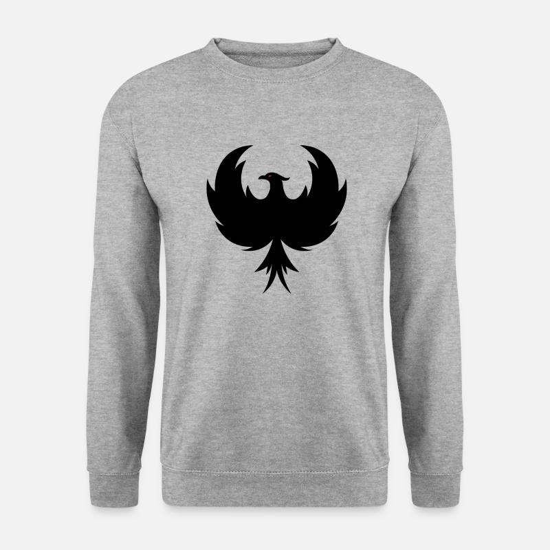 Phönix - Unisex Pullover - Weißgrau meliert