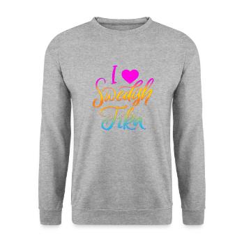 Suède Suède Viking Norden Scandinavie fika - Sweat-shirt Unisexe - gris chiné - Devant - Alina (178cm) & Michal (187cm)
