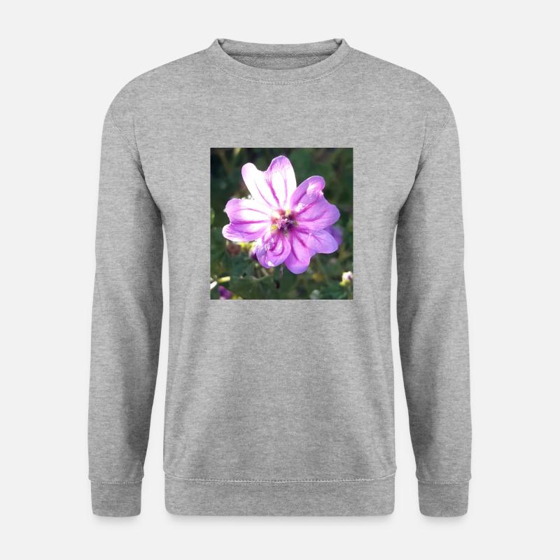 Zena Lila - Unisex Pullover - Weißgrau meliert