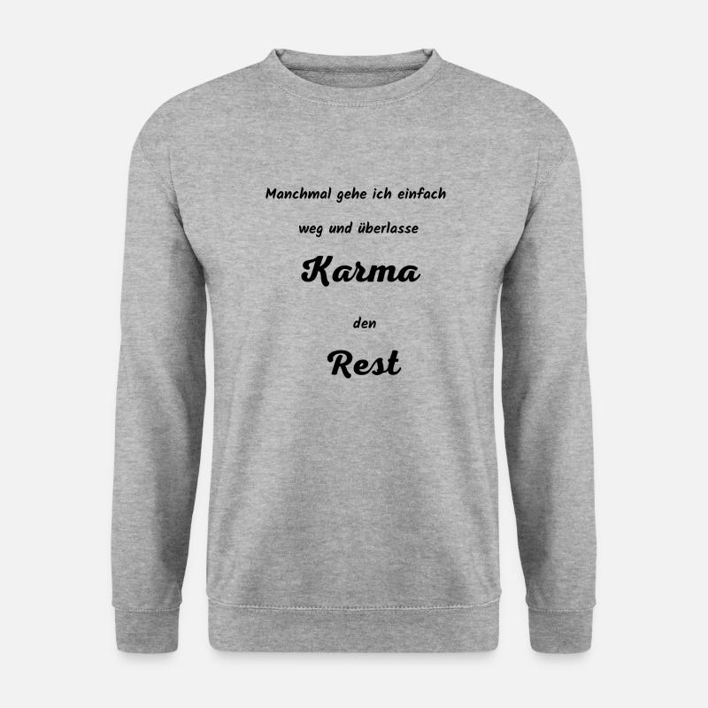 Karma 2 - Unisex Pullover - Weißgrau meliert