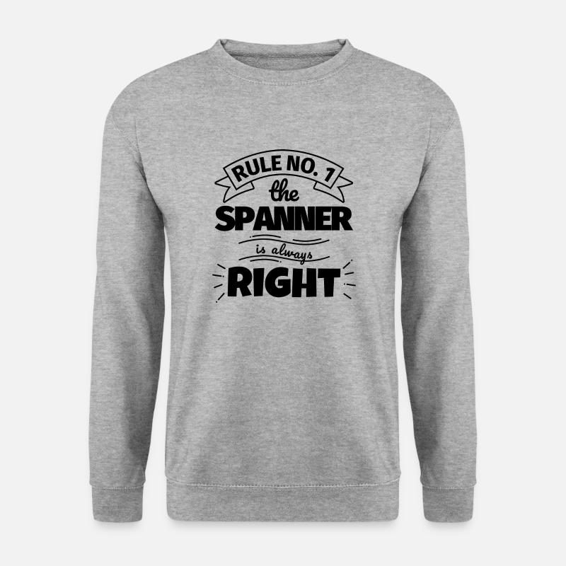 SPANNER funny gift - Unisex Sweatshirt - salt & pepper
