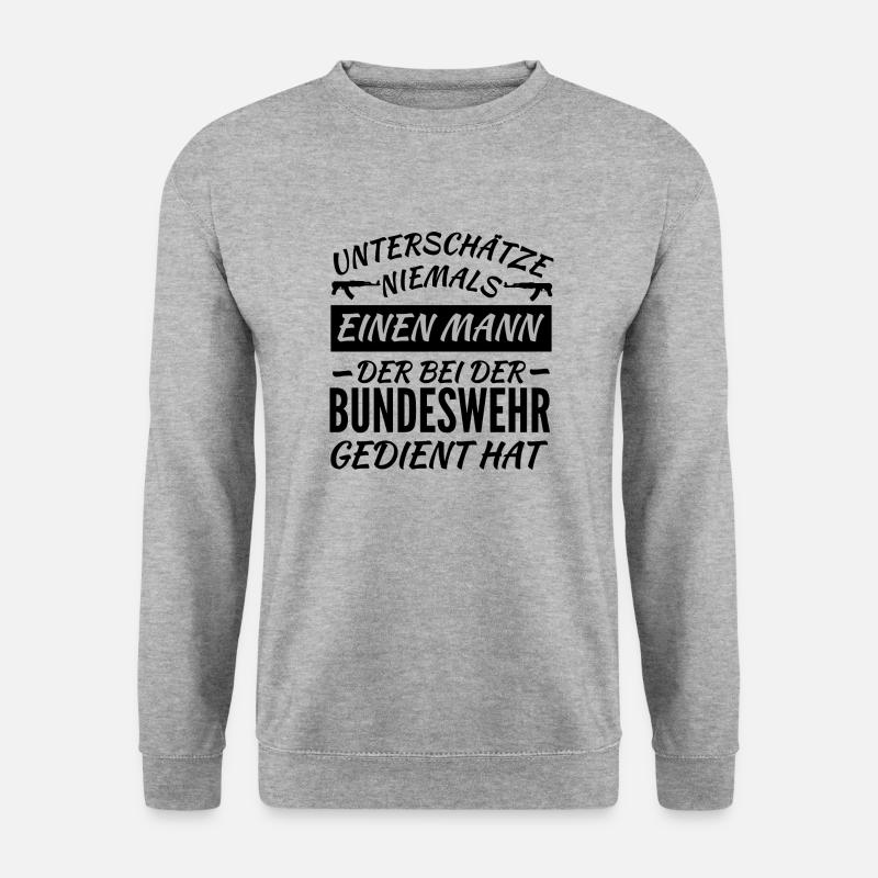 Bundeswehr Veteran - Unisex Pullover - Weißgrau meliert