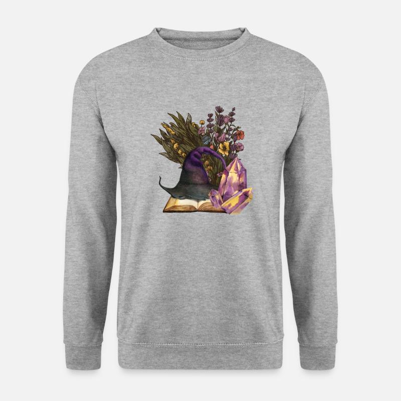 Wicca-Werkstatt - Unisex Pullover - Weißgrau meliert