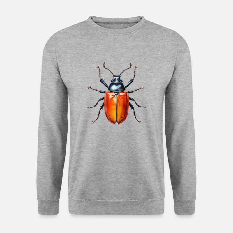 Frühlings- - Unisex Pullover - Weißgrau meliert