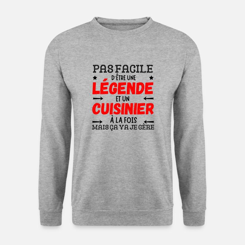 A LEGENDARY CHEF - Unisex Sweatshirt - salt & pepper