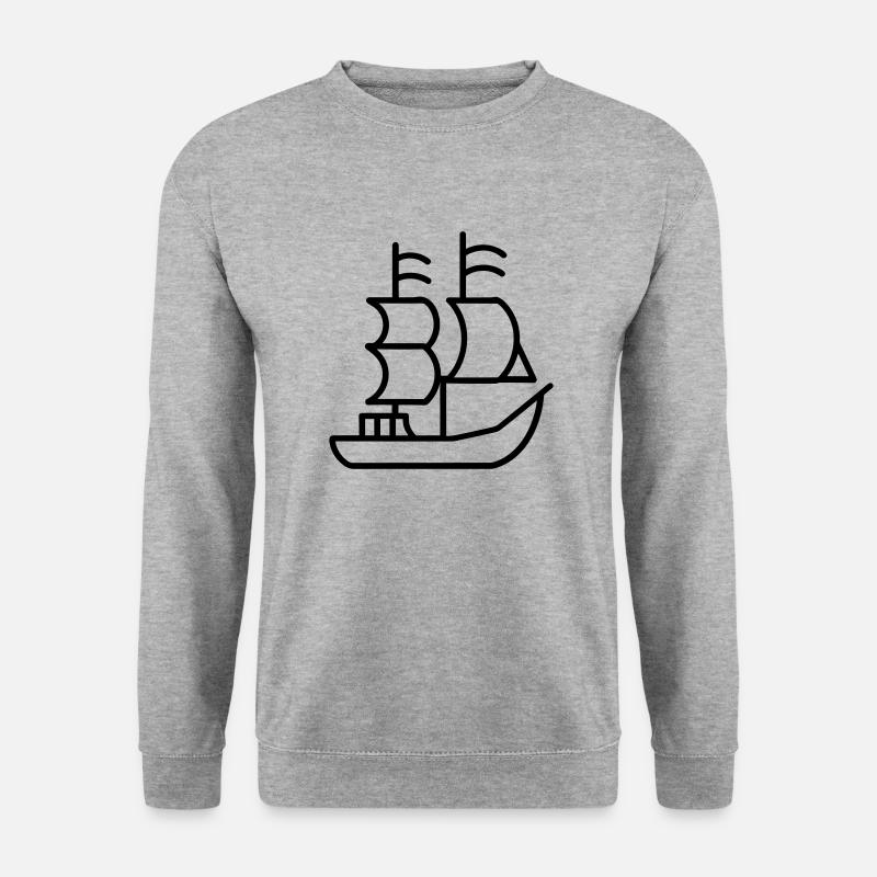 Pirate ship - Unisex Sweatshirt - salt & pepper