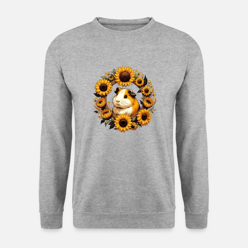 Meerschweinchen Nagetiere - Unisex Pullover - Weißgrau meliert