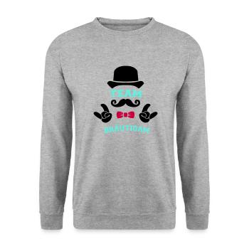 Équipe Groom - Sweat-shirt Unisexe - gris chiné - Devant - Alina (178cm) & Michal (187cm)