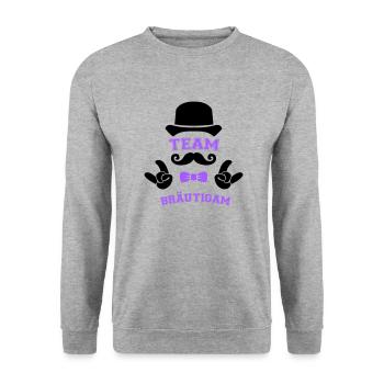 Équipe Groom - Sweat-shirt Unisexe - gris chiné - Devant - Alina (178cm) & Michal (187cm)