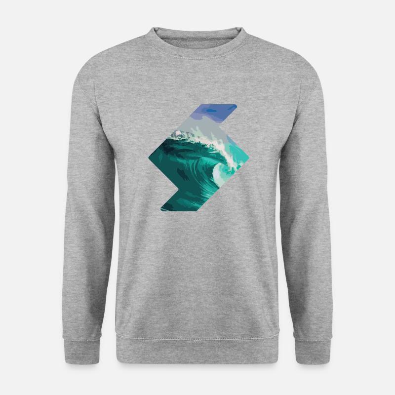 Ocean wave - Unisex Sweatshirt - salt & pepper