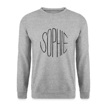 Sophie - Unisex Sweatshirt - salt & pepper - Front - Alina (178cm) & Michal (187cm)