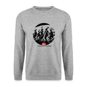 LGBT 57 - Unisex Sweatshirt - salt & pepper - Front - Alina (178cm) & Michal (187cm)