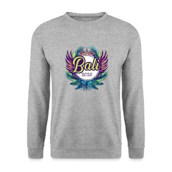 Bali 2025 Team - Unisex Sweatshirt - salt & pepper - Front - Alina (178cm) & Michal (187cm)