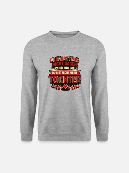 Du kannst mir nichts sagen! - Unisex Pullover - Weißgrau meliert