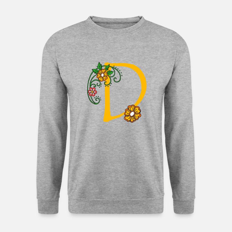 blume 30 d - Unisex Pullover - Weißgrau meliert