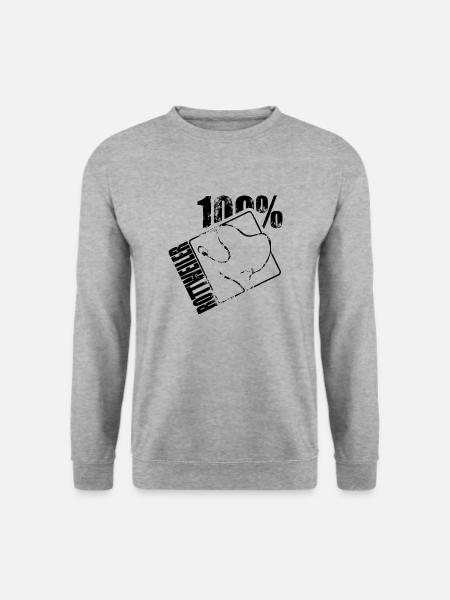 ROTTWEILER 100 Hunde Hund Wilsigns - Unisex Pullover - Weißgrau meliert