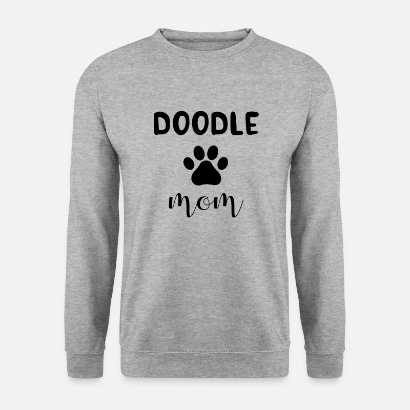 Doodle Mom - Unisex Pullover - Weißgrau meliert