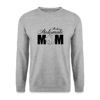 Malamute d’Alaska Maman Profil Chiens Chien Wilsigns - Sweat-shirt Unisexe - gris chiné - Devant - Alina (178cm) & Michal (187cm)
