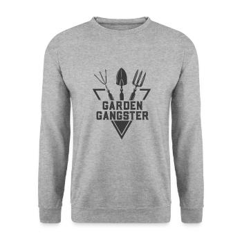 Garten Motiv Gärtner & Gärtnerin Spruch - Unisex Pullover - Weißgrau meliert - Vorne - Alina (178cm) & Michal (187cm)