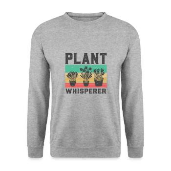 Garten Motiv Gärtner & Gärtnerin Spruch - Unisex Pullover - Weißgrau meliert - Vorne - Alina (178cm) & Michal (187cm)