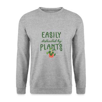 Garten Motiv Gärtner & Gärtnerin Spruch - Unisex Pullover - Weißgrau meliert - Vorne - Alina (178cm) & Michal (187cm)
