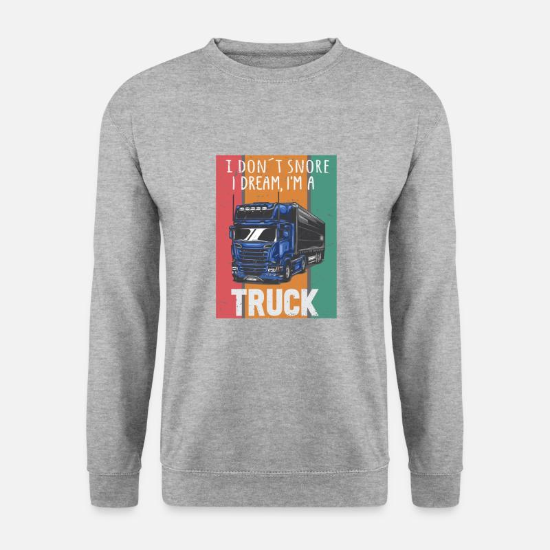 Lastwagenfahrer Spruch & Trucker - Unisex Pullover - Weißgrau meliert