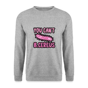 Biologie Lehrer Motiv Naturwissenschaft - Unisex Pullover - Weißgrau meliert - Vorne - Alina (178cm) & Michal (187cm)